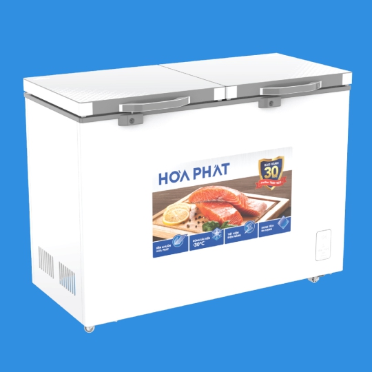 Tủ đông Hòa Phát cánh kính 1 ngăn 2 cánh HPF AD6352.T1