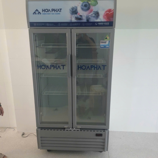 Tủ mát trưng bày Hòa Phát 1 ngăn 2 cánh HSR D8723